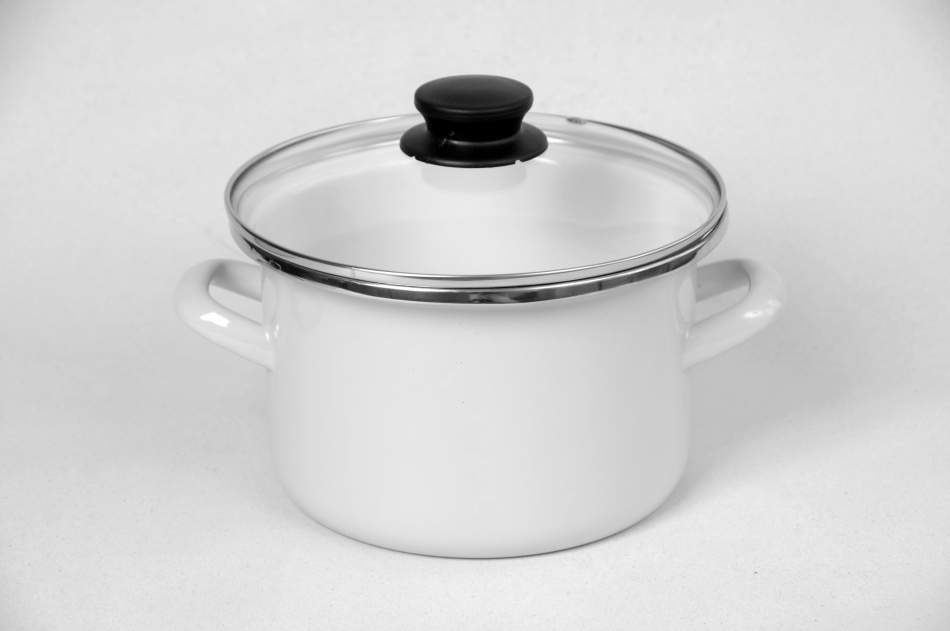 Кастрюля цилиндр. «белая»