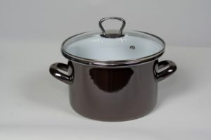 Кастрюля "темно-серый хром"
