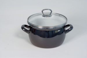 Кастрюля "темно-серый хром"