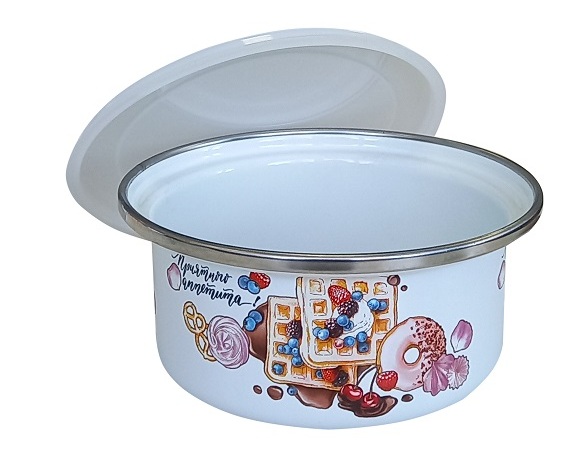 Лоток белый с деколью «Десерт»