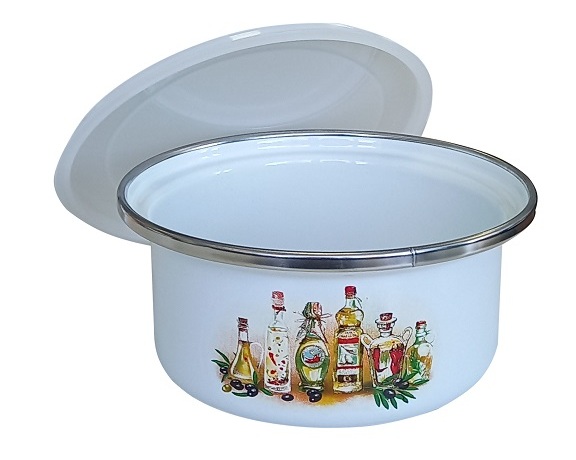 Лоток белый с деколью «Специи»