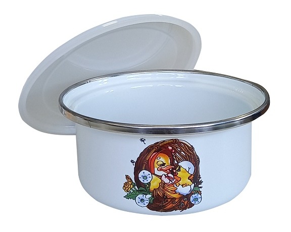 Лоток белый с деколью «Утята»